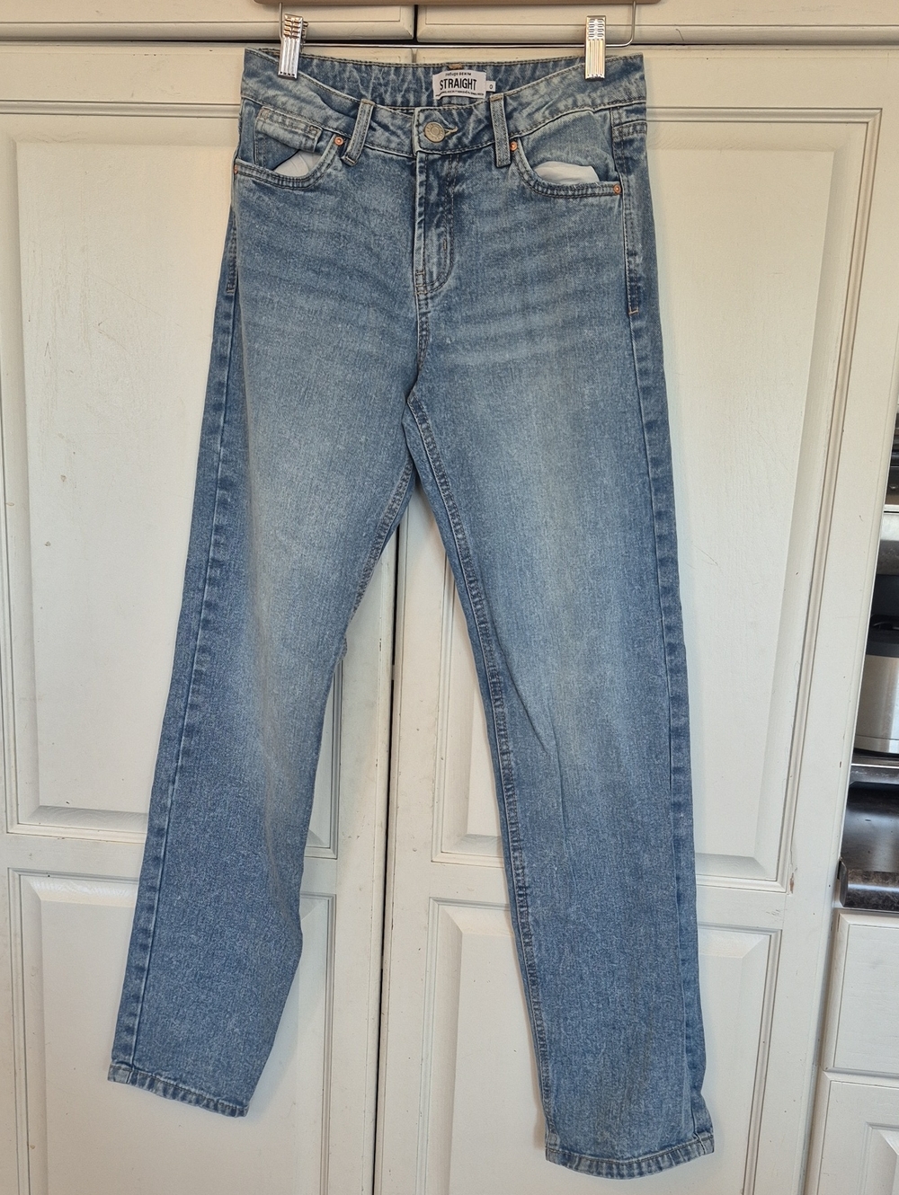 refuge Light Wash Straight Jeans